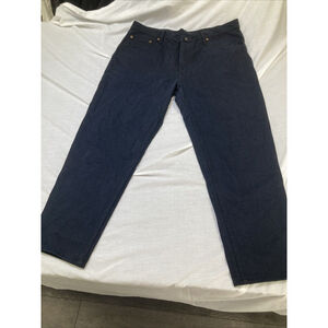 Levis 501 Jeans Mens 40x39 ( Actual 38x26,27) Zip Fly Straight Denim Black Xx